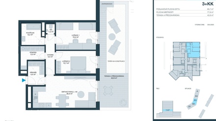 Prodej bytu 3+kk 78 m², Brno