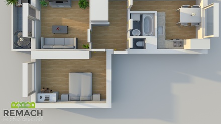 Pronájem bytu 2+1 57 m², Uherské Hradiště - Jarošov