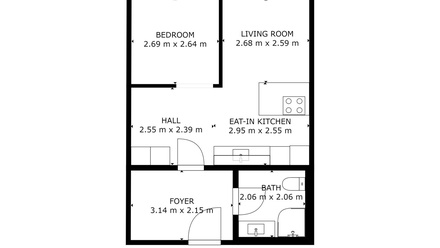 Pronájem bytu 2+kk 42 m², Říčany