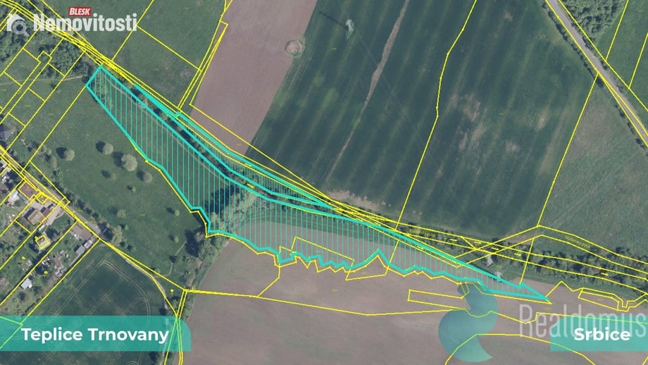 Prodej stavebního pozemku 2 554 m², Teplice