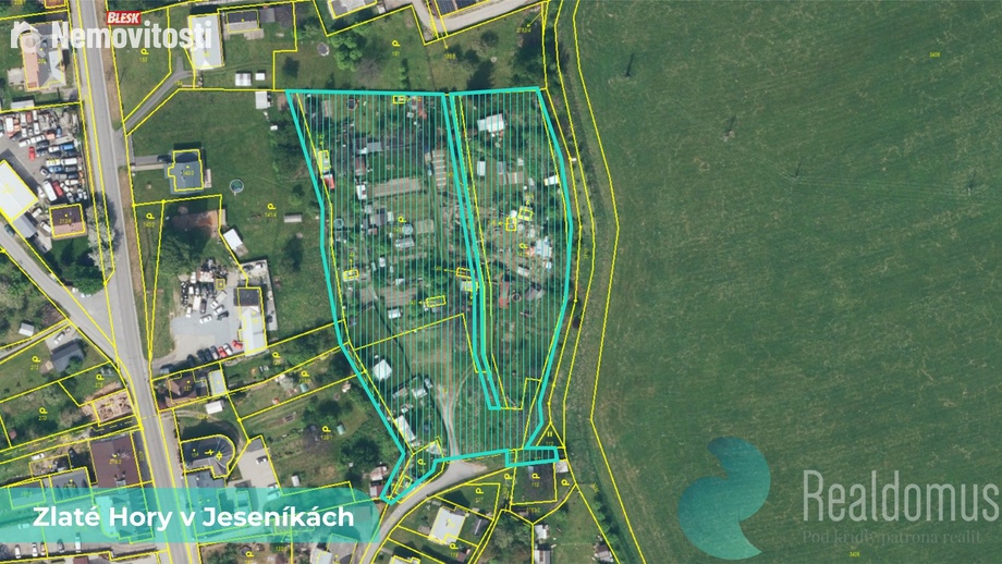 Prodej zahrady 592 m², Zlaté Hory