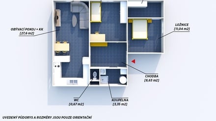 Prodej bytu 3+kk 71 m², Kotovice