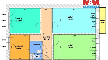 Prodej bytu 3+1 77 m², Ostrava-Jih