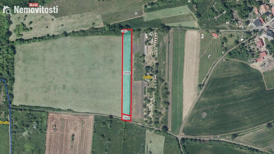 Prodej pole 2 988 m², Jenčice