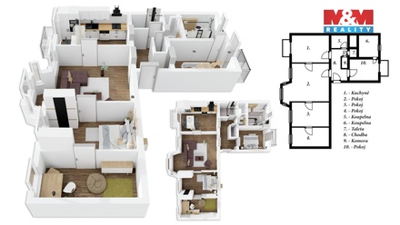 Prodej bytu 4+1 141 m², Praha 5