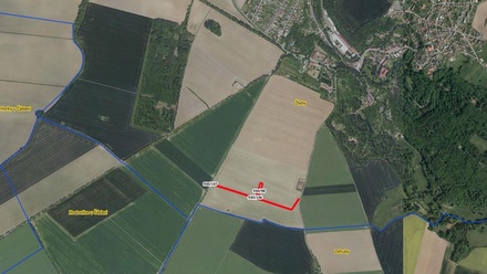 Prodej pole 2 099 m², Žleby