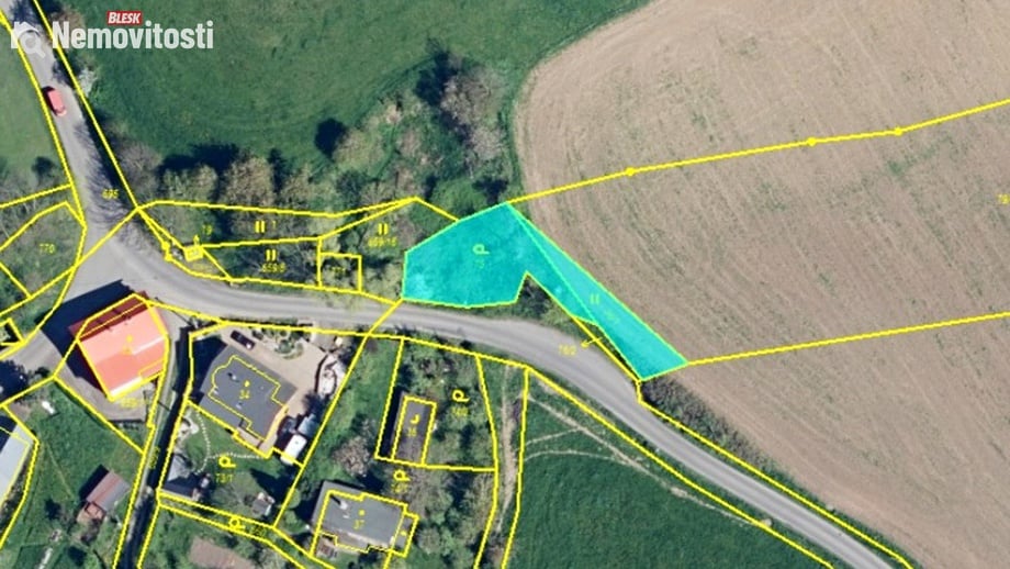 Prodej stavebního pozemku 560 m², Malšovice