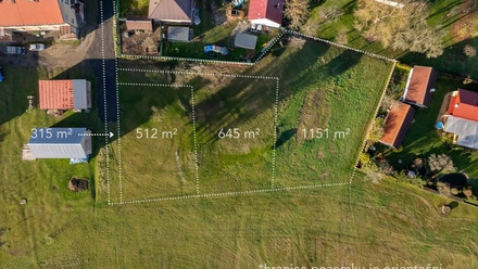 Prodej stavebního pozemku 2 623 m², Opařany - Skrýchov u Opařan