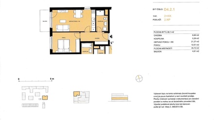 Prodej bytu 2+kk 52 m², Pardubice IV