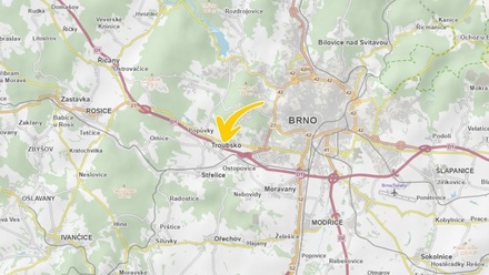 Prodej stavebního pozemku 1 274 m², Brno