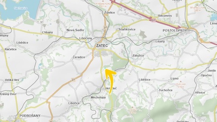 Prodej lesa 6 929 m², Žatec