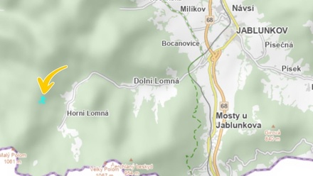 Prodej podílu 3/16 lesa 9 672 m², Horní Lomná