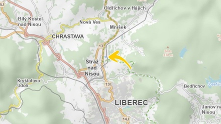 Prodej podílu 1/3 louky 3 112 m², Liberec