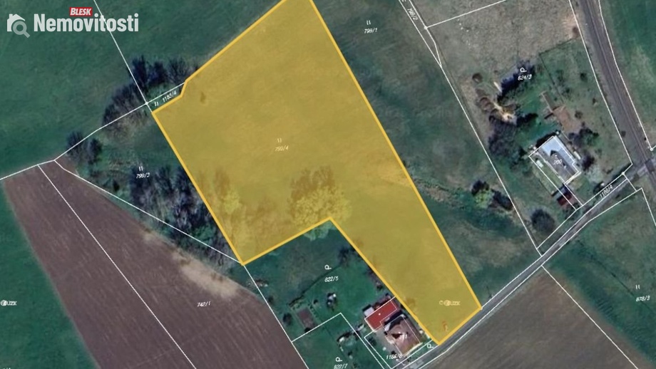 Prodej podílu 1/3 louky 3 112 m², Liberec