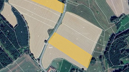 Prodej podílu 3/8 pole 11 585 m², Hrazany