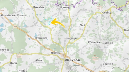 Prodej podílu 3/8 pole 11 585 m², Hrazany