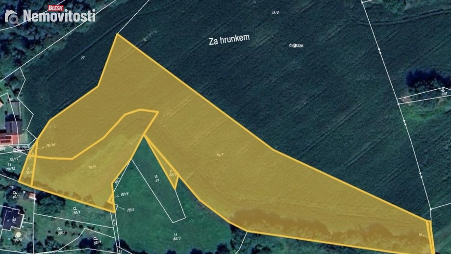Prodej podílu 3/8 pole 11 585 m², Hrazany