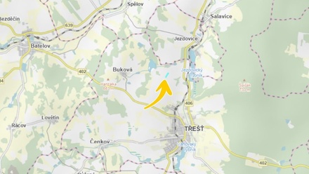 Prodej podílu 1/4 pole 2 100 m², Třešť