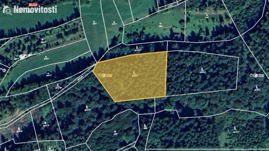 Prodej lesa 4 815 m², Hovězí