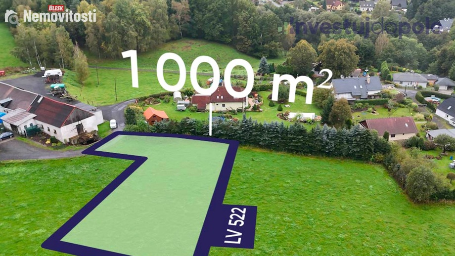 Prodej stavebního pozemku 1 000 m², Liberec