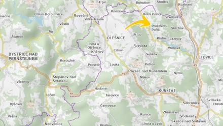 Prodej pole 5 010 m², Prostřední Poříčí