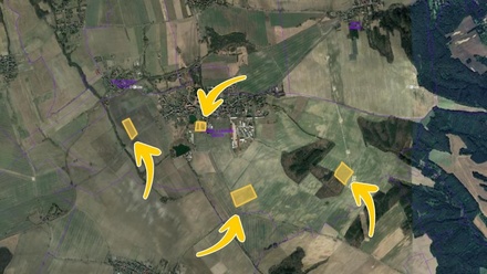 Prodej podílu 2/15 pole 12 352 m², Liběšice