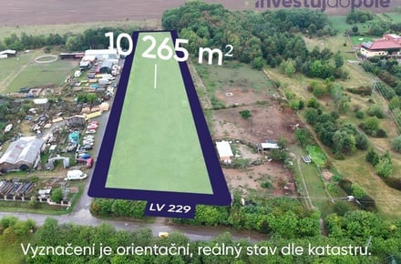 Prodej komerčního pozemku 10 265 m², Ořech