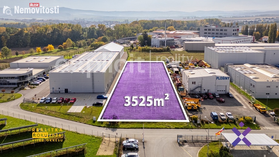 Prodej komerčního pozemku 3 525 m², Nivnice