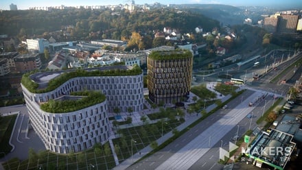 Pronájem kanceláře 188 m², Praha - Vokovice