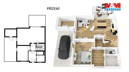 Pronájem rodinného domu 118 m², Kluky