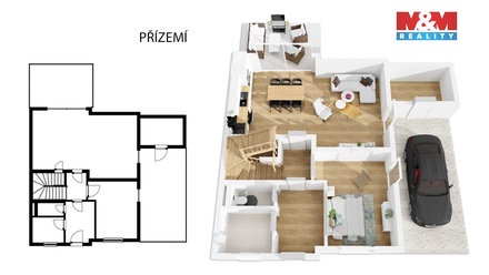 Pronájem rodinného domu 118 m², Kluky