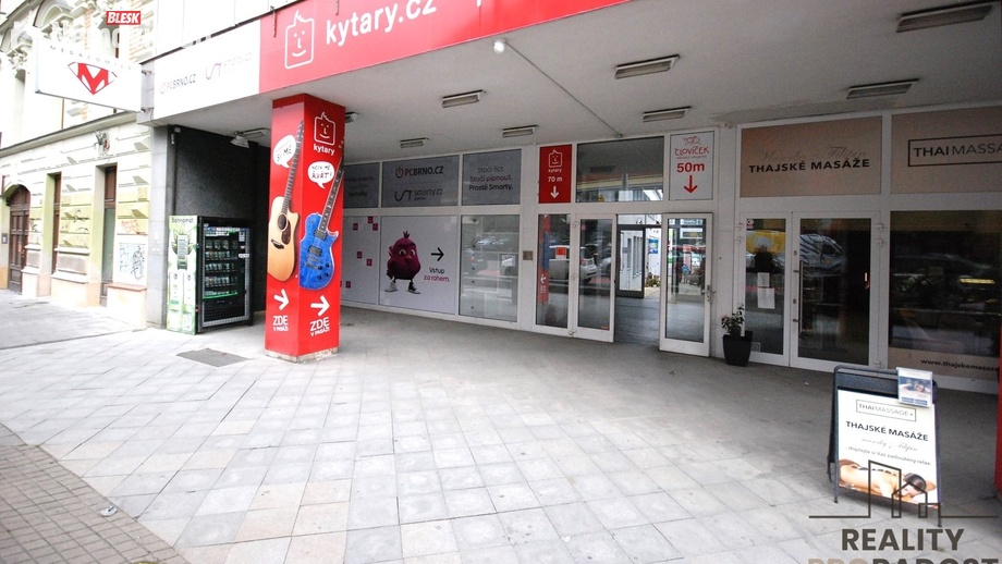 Pronájem obchodního prostoru 165 m², Brno-střed