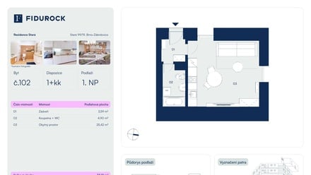 Prodej bytu 1+kk 35 m², Brno - Zábrdovice