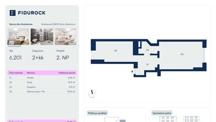 Prodej bytu 2+kk 45 m², Brno - Zábrdovice