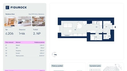 Prodej bytu 1+kk 45 m², Brno - Zábrdovice