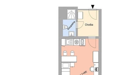 Pronájem bytu 1+kk 27 m², Plzeň-Jižní Předměstí - Plzeň - Jižní předměstí