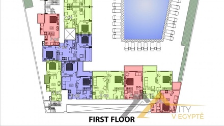 Prodej bytu 1+kk 42 m², Hurgáda