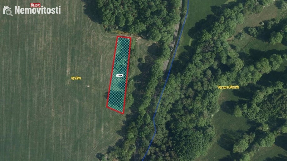 Prodej pole 2 445 m², Lipoltice