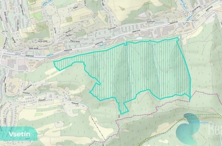 Prodej lesa 30 502 m², Vsetín