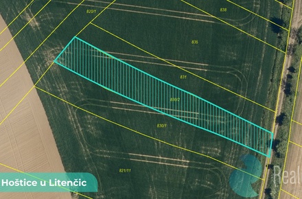 Prodej pole 729 m², Hoštice
