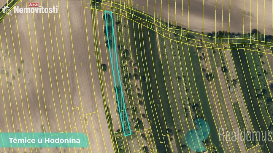 Prodej zahrady 1 463 m², Těmice