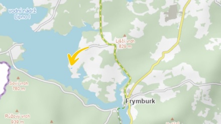 Prodej komerčního pozemku 497 m², Frymburk