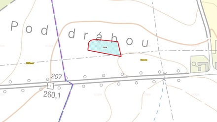 Prodej pole 2 737 m², Butoves