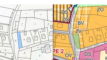 Prodej podílu 1/3 stavebního pozemku 113 m², Petroupim