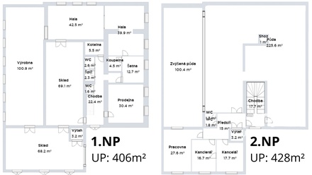 Pronájem skladu 834 m², Letovice