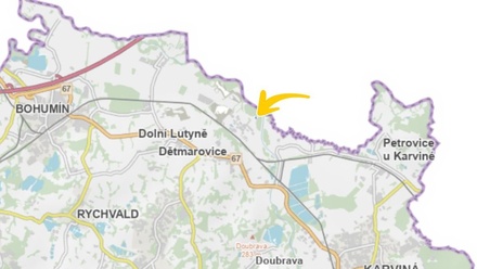 Prodej zahrady 327 m², Dětmarovice