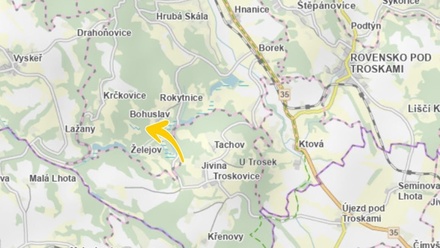 Prodej podílu 1/6 specifického pozemku 179 m², Hrubá Skála