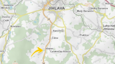 Prodej podílu 3/20 stavebního pozemku 345 m², Vílanec