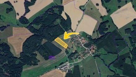 Prodej podílu 1/4 pole 1 762 m², Hrazany