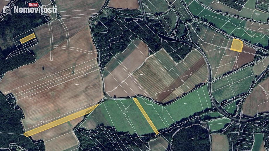 Prodej pole 36 164 m², Pnětluky